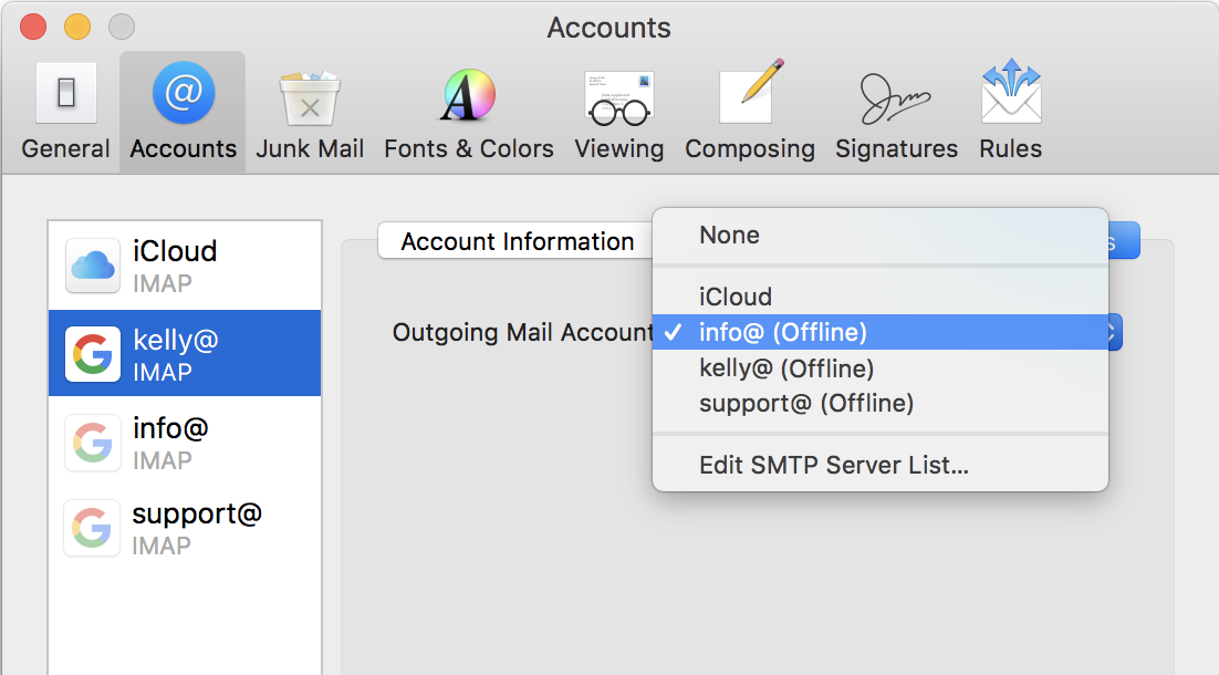 Yahoo plus imap settings for mac os x mail account already exists